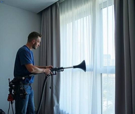 Professional commercial curtain cleaning process equipment Matty Curtain Cleaning lalor-park-nsw