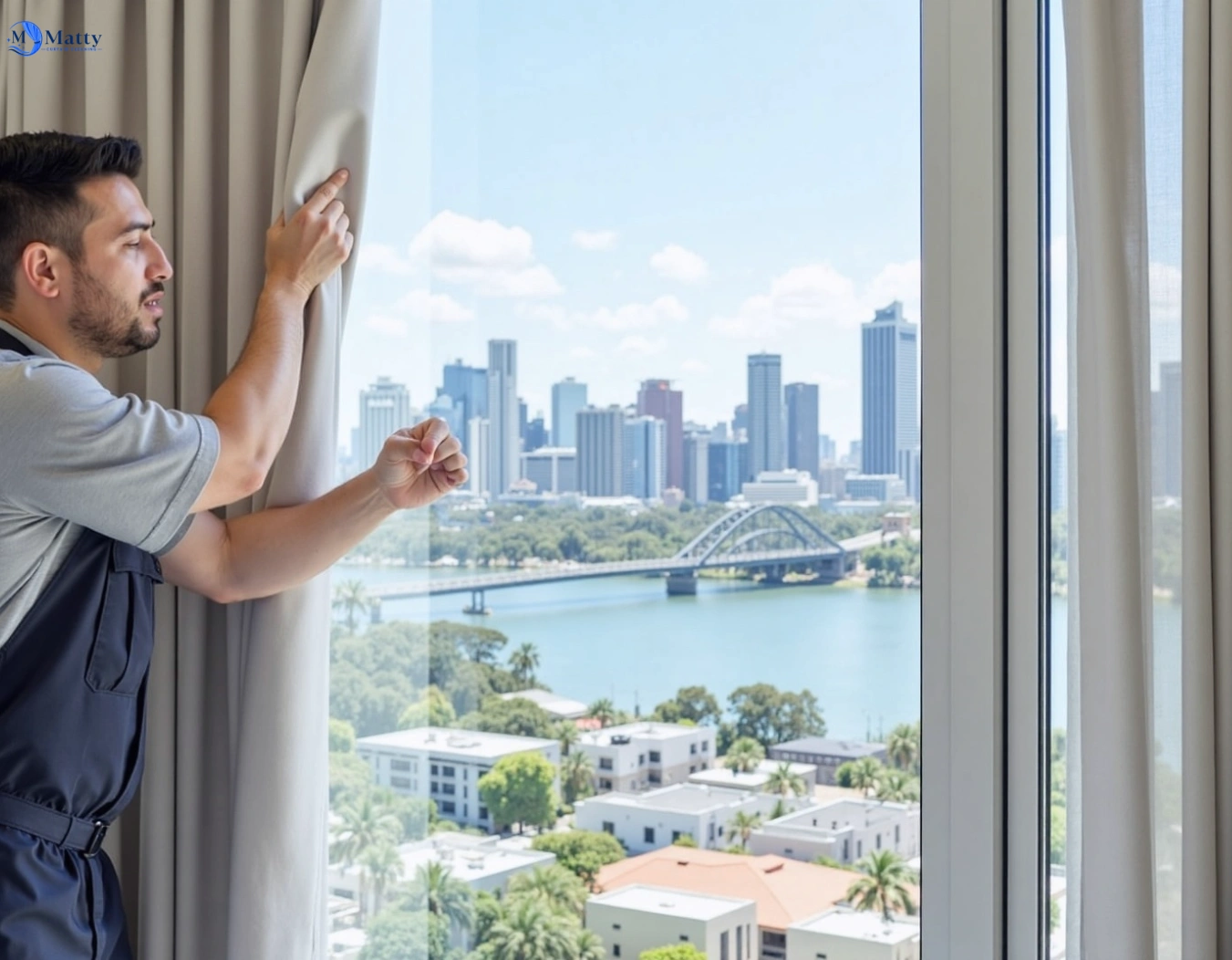 Professional curtain steam cleaning service lalor-park-nsw QLD by Matty Curtain Cleaning